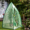 Serre de jardin hivernage dome avec bache PE 160x160x180cm Vert - VOUNOT FR
