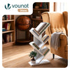Bibliotheque Arbre etagere a Livres 30x16x60cm Blanc