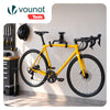 Lot de 2 Support mural velo pliable et reglable metal noir - VOUNOT FR