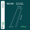 Lot de 250 piquets de fixation pour jardin U 150x30mm en acier galvanise - VOUNOT FR