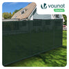 Brise vue occultant en HDPE 90g/m² 1.8x20m avec attaches de fixation vert - VOUNOT FR