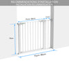 Barriere de Securite porte et escalier 88-96cm blanc pour animaux - VOUNOT FR