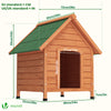 Niche pour Chien Extérieure en Bois 72x65x83cm - VOUNOT FR