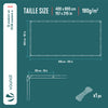 Bâche de Protection en Polyéthylène resistant et impermeable 180g/m² blanche 4x8m - VOUNOT FR