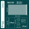 Brise vue occultant en HDPE 90g/m² 1.5x10m avec attaches de fixation anthracite - VOUNOT FR