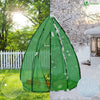 Serre de jardin hivernage dome avec bache PE 160x160x180cm Vert