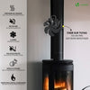 Ventilateur poele bois 6 lames avec thermometre - VOUNOT FR