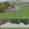 Bordure de jardin plastique flexible 10m avec piquets noir - VOUNOT FR