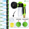 Tuyau d’Arrosage Extensible 30m avec Récipient Savon et accessoires vert - VOUNOT FR