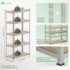 Lot de 2 etageres de rangement renforcees charge extra lourde 5 niveaux 180x90x40cm - VOUNOT FR