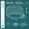 Lot de 2 buts de football pliable pop up 120x80x80cm noir