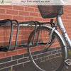 Ratelier range velo acier mural et sol 4 vélos Noir
