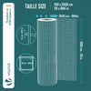 Grillage a maille soude en acier galvanise 25mm fil 1 mm 1x25m metal - VOUNOT FR