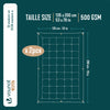 Couette 4 saisons doux 3 en 1 avec rembourrage polyester 500gsm 135x200cm blanc - VOUNOT FR