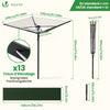 Etendoir a Linge Exterieur Rotatif avec housse de protection et Surface etendage 50m Noir - VOUNOT FR
