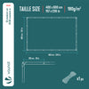 Bâche de Protection en Polyéthylène resistant et impermeable 180g/m² blanche 4x6m - VOUNOT FR