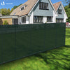 Brise vue occultant en HDPE 90g/m² 1.8x20m avec attaches de fixation vert
