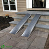 Lot de 2 rampe de chargement 135cm en acier galvanise