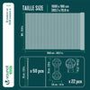 Brise vue occultant en HDPE 90g/m² 1.8x10m avec attaches de fixation anthracite - VOUNOT FR