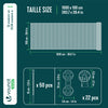 Brise vue occultant en HDPE 90g/m² 1x10m avec attaches de fixation anthracite - VOUNOT FR