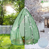 Serre de jardin hivernage dome avec bache PE 160x160x180cm Vert - VOUNOT FR