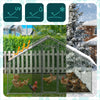 Enclos poulailler en metal galvanise et grillage avec bache PE 300x300x200cm - VOUNOT FR