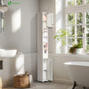 Meuble rangement salle de bain Haut colonne 180x20x20cm MDF blanc - VOUNOT FR