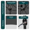 Parasol Jardin Double Aluminium 270 x 460 cm gris - VOUNOT FR