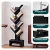 Bibliotheque Arbre etagere a Livres 38x19x113cm Noir