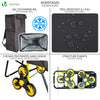 Chariot de courses pliable avec siege Jaune - VOUNOT FR