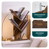 Bibliotheque Arbre etagere a Livres 30x16x60cm Marron Rustique