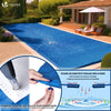 Bache piscine rectangulaire en Polyethylene 160 gr/m2 4x9m Bleue foncé - VOUNOT FR