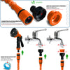 Tuyau d’Arrosage Extensible 15m avec Accessoires orange - VOUNOT FR