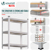 Etagères de rangement charge lourde robuste à 5 niveaux 70x30x150cm - VOUNOT FR