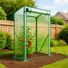 Serre de jardin Serre tomates avec grande porte enroulable bache PE renforcee 135g/m2 100x50x150cm Vert