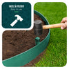 Bordure de jardin PE haute flexible 10M avec piquets vert