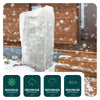 Lot de 2 Voiles d'Hivernage Plante avec Cordon et zipper 60g/m² 120x180cm  Blanc - VOUNOT FR