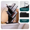Bibliotheque Arbre etagere a Livres 30x16x60cm Noir