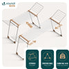 Etendoir a linge telescopique pliable extensible ailes hautes 284x55x122cm metal blanc - VOUNOT FR