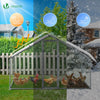 Enclos poulailler en metal galvanise et grillage avec bache PE 300x200x200cm