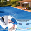 Bache piscine rectangulaire en Polyethylene 160 gr/m2 8x14m Bleue foncé - VOUNOT FR