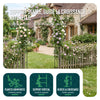 Lot de 4 Arche de jardin pour plantes grimpantes 140x37x240cm en metal Noir - VOUNOT FR