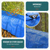 Bâche de Protection en Polyéthylène resistant et impermeable 180g/m² bleu 6x8m - VOUNOT FR