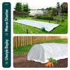 Voile d’hivernage en Polypropylème 50g/m² 1.5x20m avec piquets blanc - VOUNOT FR