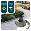 Bordure de jardin plastique flexible 20m avec piquets gris - VOUNOT FR