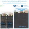 Brise vue occultant en HDPE 230g/m² 1.5x10m avec attaches de fixation anthracite