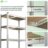 Lot de 2 etageres de rangement renforcees charge extra lourde 5 niveaux 180x90x40cm - VOUNOT FR