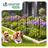 Lot de 25 Clotures de Jardin Decorative en Metal 61x33 cm Noir
