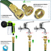Tuyau d’Arrosage Extensible 30m avec Récipient Savon et accessoires vert - VOUNOT FR