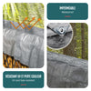 Bâche de Protection en Polyéthylène resistant et impermeable 180g/m² gris et noir 6x8m - VOUNOT FR